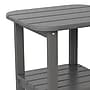 Flash Furniture Newport Indoor-Outdoor 2-Tier Adirondack Side Table, Gray (LEHMP1351517HGY)~#|#~sp207563962_sc7