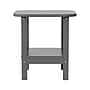 Flash Furniture Newport Indoor-Outdoor 2-Tier Adirondack Side Table, Gray (LEHMP1351517HGY)~#|#~sp207563972_sc7