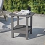Flash Furniture Newport Indoor-Outdoor 2-Tier Adirondack Side Table, Gray (LEHMP1351517HGY)~#|#~sp207563986_sc7