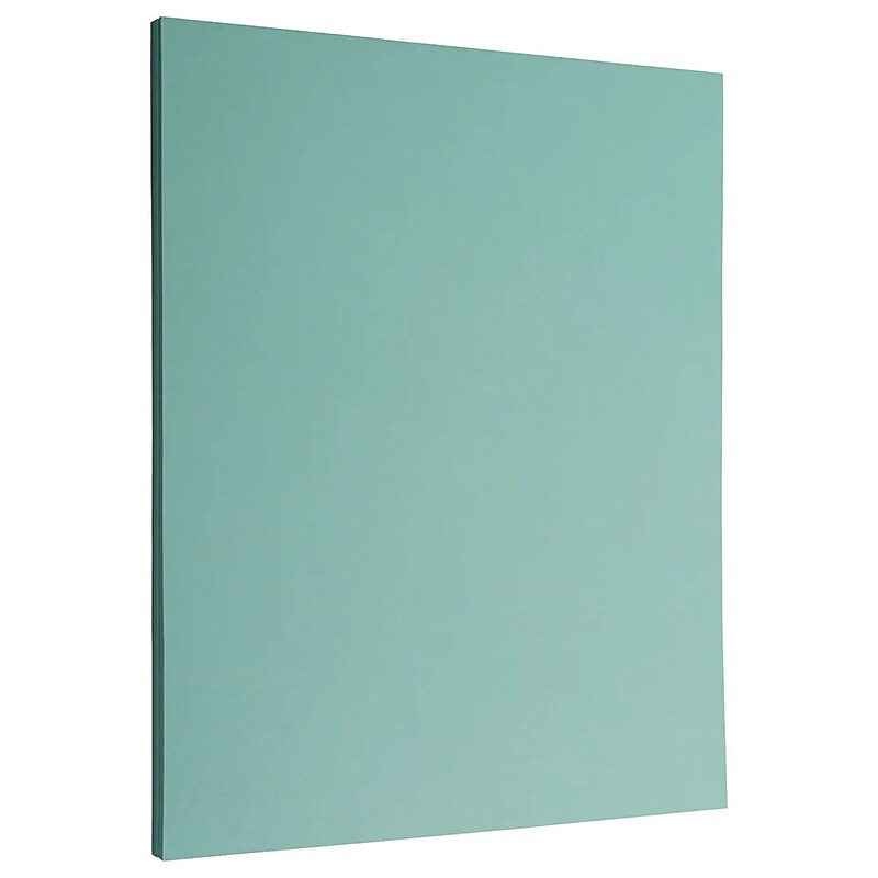 JAM Paper 8.5" x 11", 32lb, Aqua Blue, 100 Sheets/Pack (1524369G) image 1
