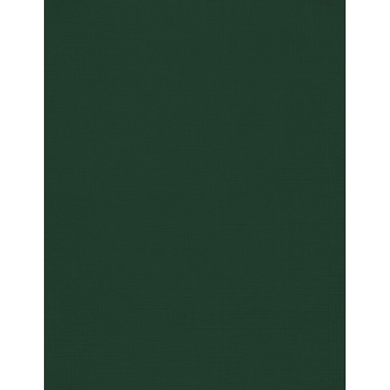 JAM Paper 100 lb. 8.5" x 11" Color Cardstock, Green Linen, 50/pack  (81211-C-GNLI-50) image 1