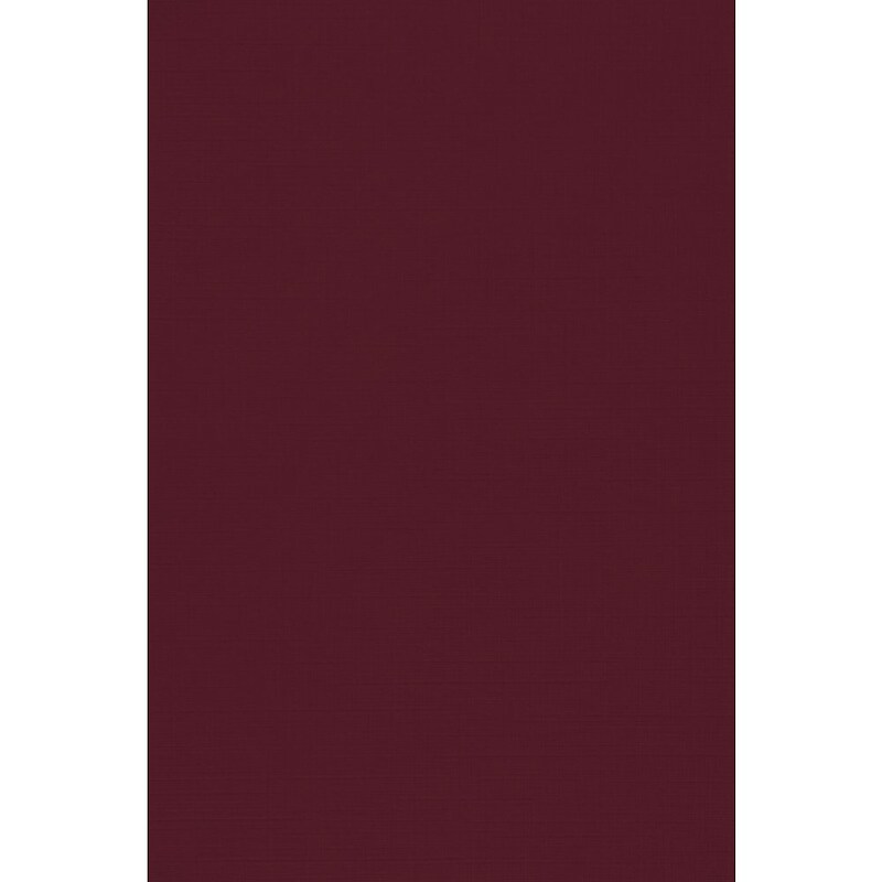 JAM PAPER 12" x 18" Cardstock, Burgundy Linen, 50/pack  (1218-C-BGLI-50) image 1