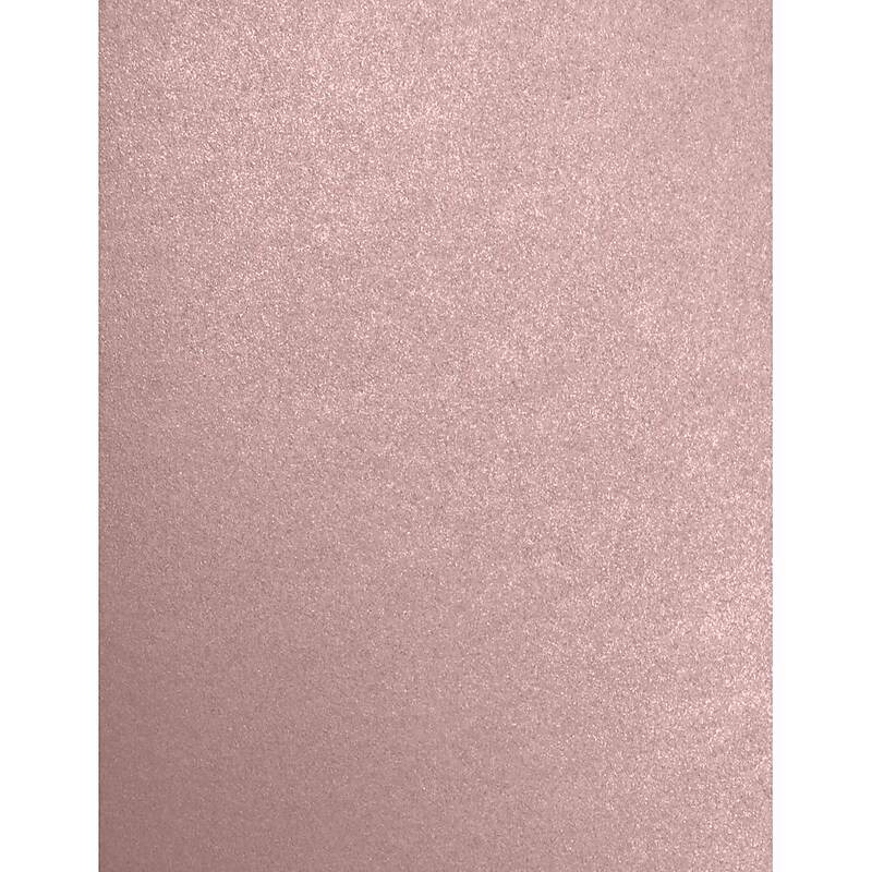 JAM Paper 8.5" x 11" Color Multipurpose Paper, 80 lbs., Misty Rose Metallic, 50 Sheets/Ream (81211-P-M203-50) image 1