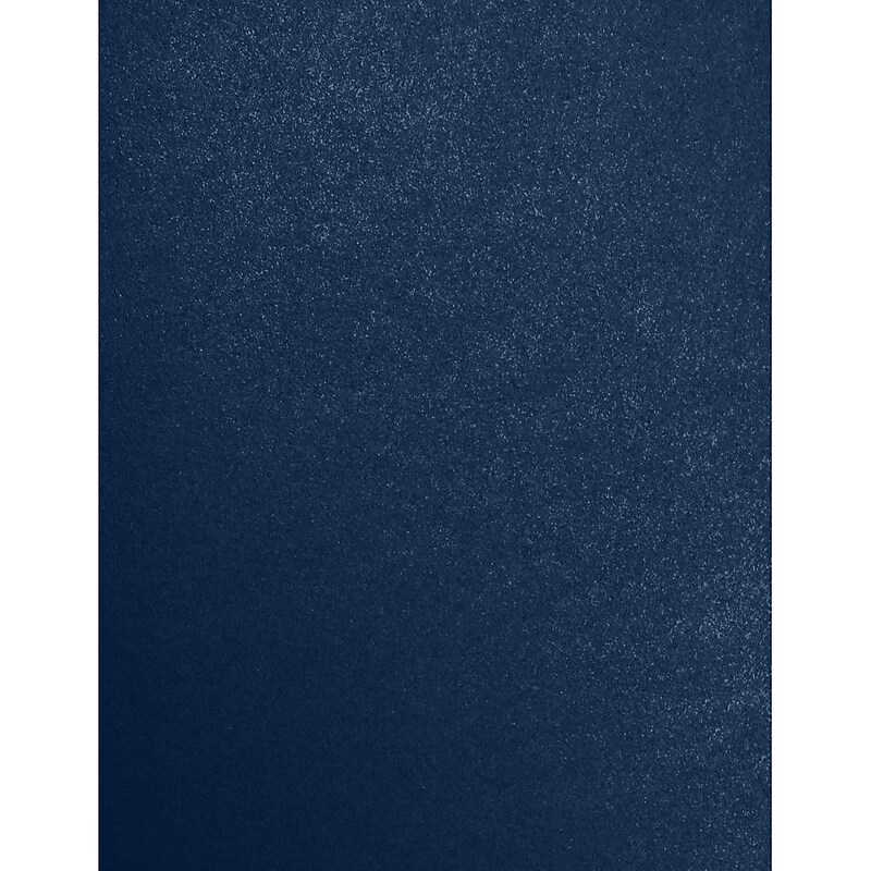JAM Paper 8.5" x 11" Color Multipurpose Paper, 80 lbs., Lapis Metallic, 50 Sheets/Ream (81211-P-M211-50) image 1
