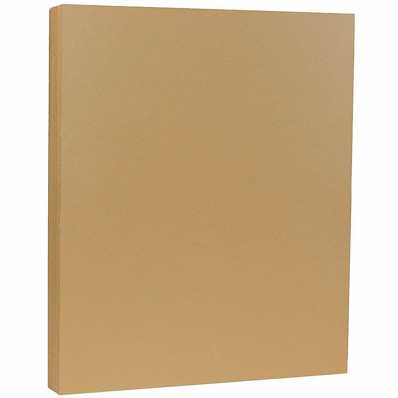 JAM Paper 8.5" x 11", 28 lbs., Tan, 100 Sheets/Ream (16729207G) image 1