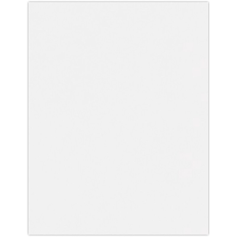 JAM PAPER 8.5" x 11" Cardstock, 100lb, White, 50/pack  (81211-C-100W-50) image 1