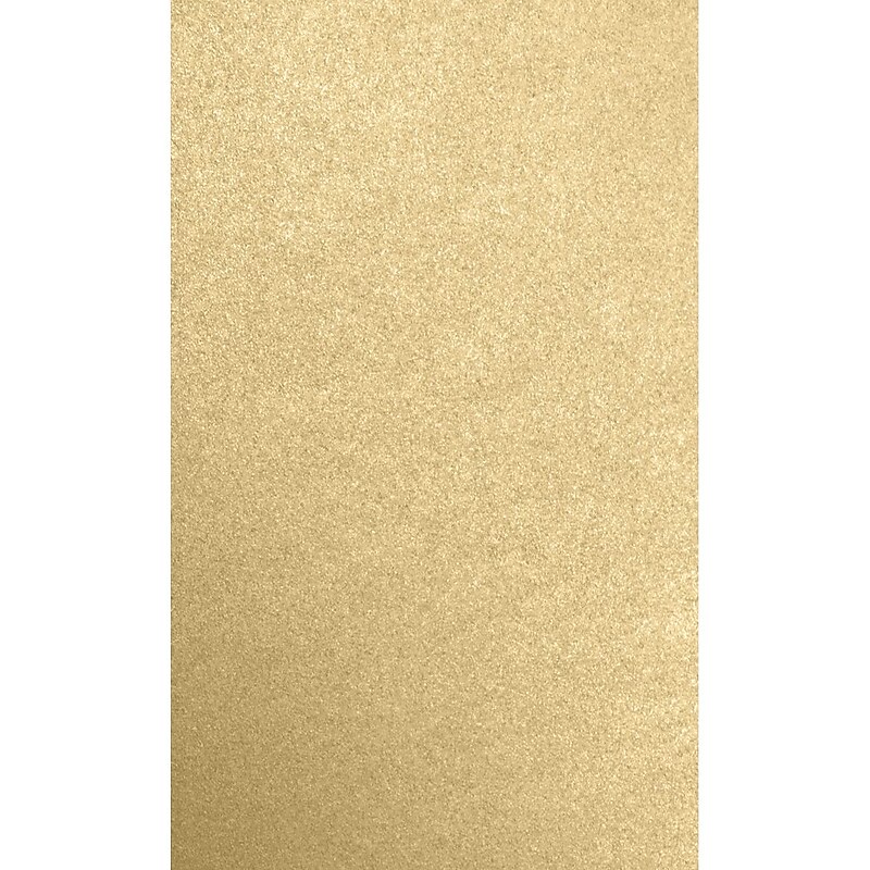 JAM Paper 8.5" x 14" Color Multipurpose Paper, 80 lbs., Blonde Metallic, 50 Sheets/Ream (81214-P-BLON-50) image 1