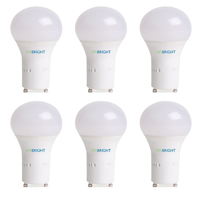 Viribright 8-Watts Cool White LED Household Bulb, 6/Pack (2957) image 1