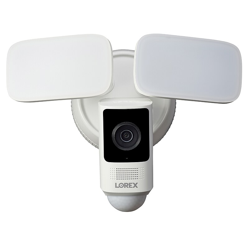 Lorex 2K 4.0-MP Wi-Fi Outdoor Floodlight Security Camera, White (W452ASD-E) image 1