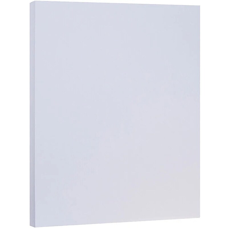 JAM Paper 8.5" x 11" Matte Paper, 28lb, Light Purple, 100 Sheets/Pack (16729267G) image 1