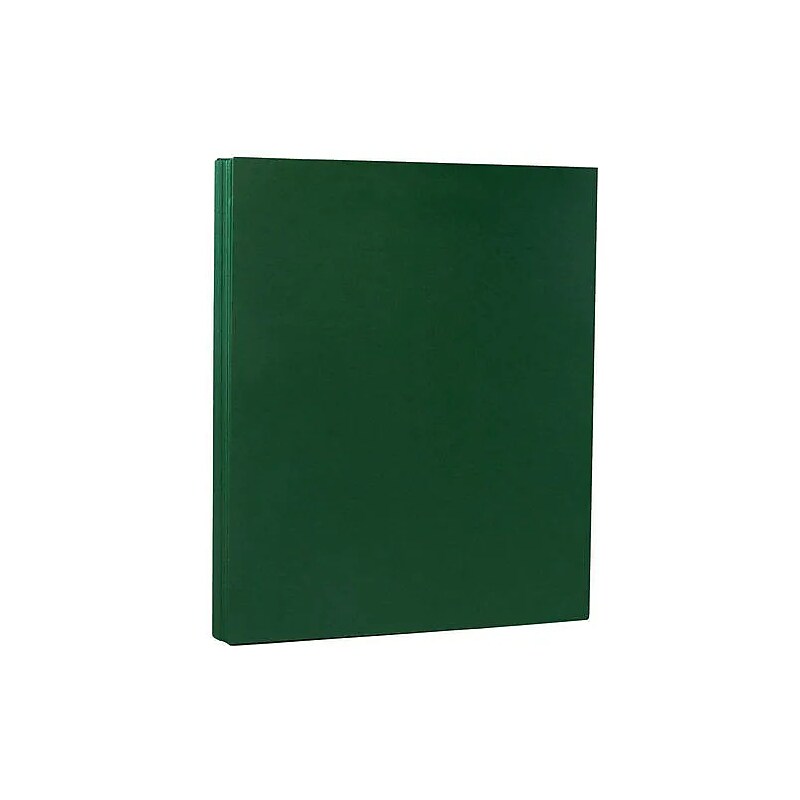 JAM Paper 8.5" x 11" Matte Paper, 32lb, Dark Green, 100 Sheets/Pack (64429278G) image 1