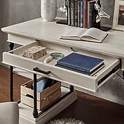 HomeBelle Antique White Finish Desk (78E296WH153A)