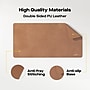 Mobile Pixels Inc. PU Leather Desk Mat, 31.5" x 15.75", Oak Brown, (115-1001P02)~#|#~sp208388033_sc7