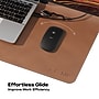 Mobile Pixels Inc. PU Leather Desk Mat, 31.5" x 15.75", Oak Brown, (115-1001P02)~#|#~sp208388034_sc7