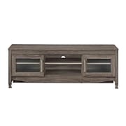 Techni Mobili Grey Driftwood 65" TV Stand with Storage and Shelving (RTA-8855-GRY)