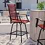 Flash Furniture Valerie All-Weather Textilene Swivel Patio Stools, Red, 2/Pack (2ETSWVLPTO30RD)~#|#~sp208455552_sc7
