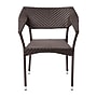 Flash Furniture Jace 34"H Espresso PE Rattan Wicker Commercial Grade Stacking Patio Chair, 4/Pack (4TTTT002ESP)~#|#~sp208458743_sc7
