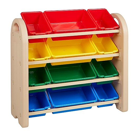 Shop Staples For Ecr4kids 4 Tier Storage Organizer Plastic Shelves