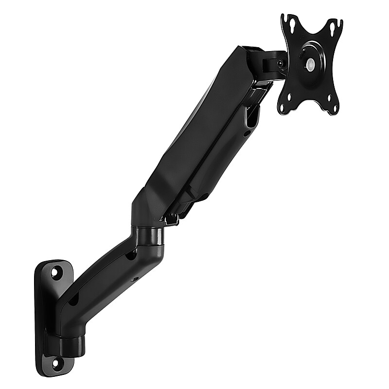 Mount-It! Height Adjustable Monitor Wall Mount Arm for 13" to 32" Monitors, Black (MI-765) image 1