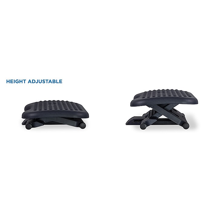 Mount It Tilt Adjustable Footrest Black MI 7801 Staples