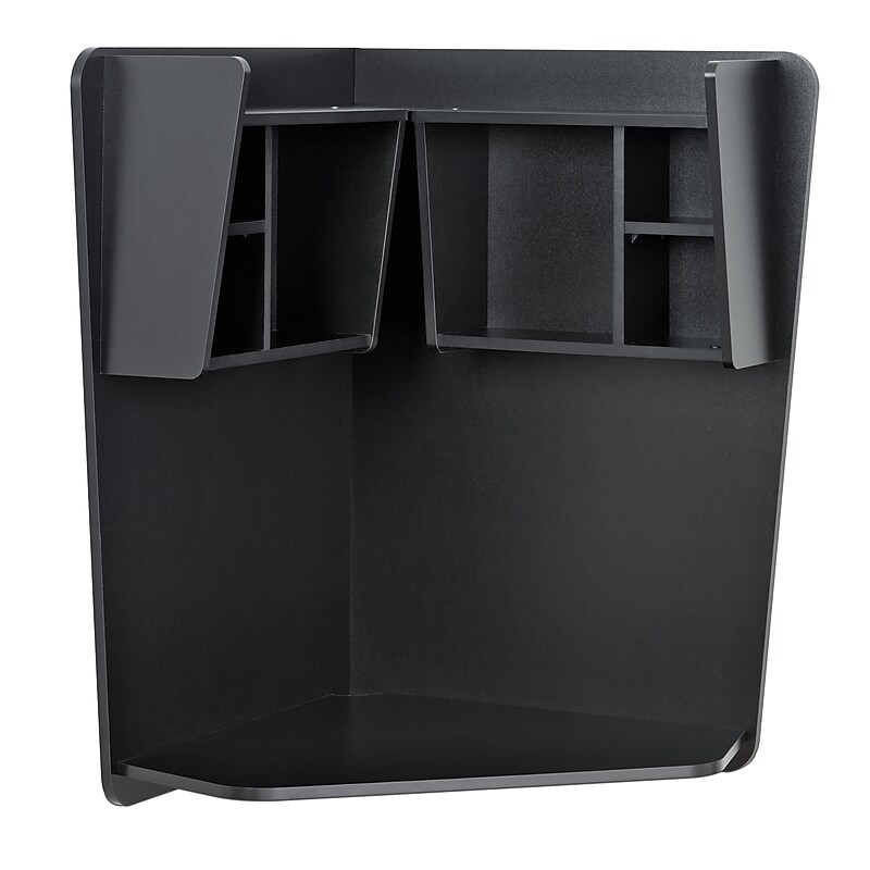Prepac Floating Corner Desk, Black (BEHW-0202-1) image 1