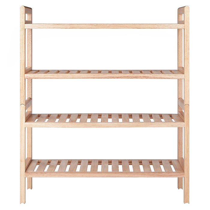 ②WWW_RACK WHAT WE WANT Winsome Trading Inc. Mercury 2-Piece Stackable Shoe Rack Set