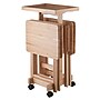Winsome Isabelle 19" x 16" Wooden Folding Table Set, Natural (42820)~#|#~sp20864851_sc7