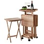 Winsome Isabelle 19" x 16" Wooden Folding Table Set, Natural (42820)~#|#~sp20864857_sc7