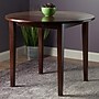 Winsome Clayton 36" Round Drop Leaf Table, Walnut (94436)~#|#~sp20865189_sc7