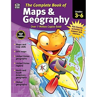 Complete Book of Maps & Geography, Grades 3 - 6 Paperback (704931)