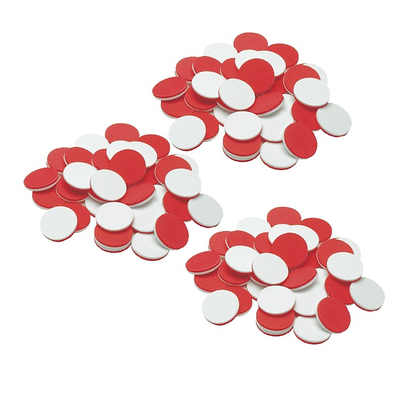 Learning Advantage® Two-Color Counters - Foam - 200 Per Set - 3 Sets (CTU7212-3) image 1