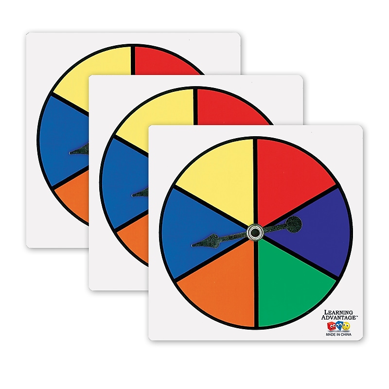 Learning Advantage Six-Color Spinners, 5/Set, 3 Sets (CTU7354-3) image 1