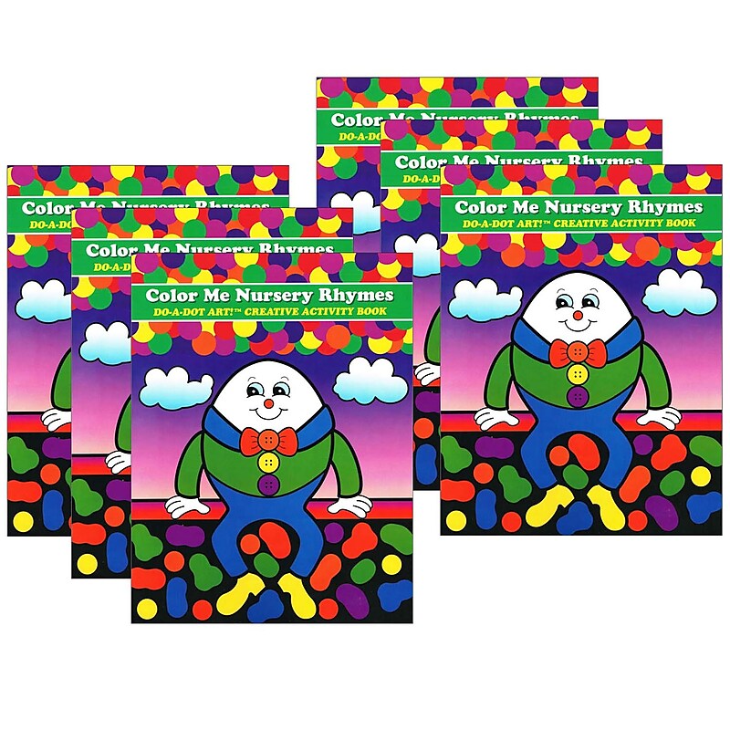 Do-A-Dot Art! Color Me Nursery Rhymes Creative Art & Activity Book, Pack of 6 (DADB350-6) image 1