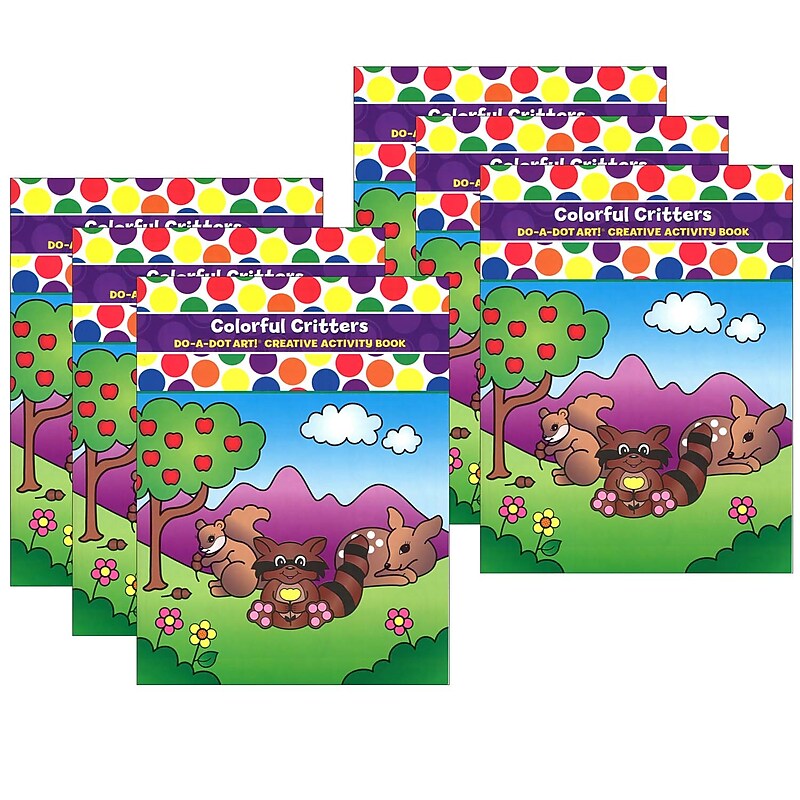 Do-A-Dot Art! Colorful Critters Creative Art & Activity Book, Pack of 6 (DADB360-6) image 1