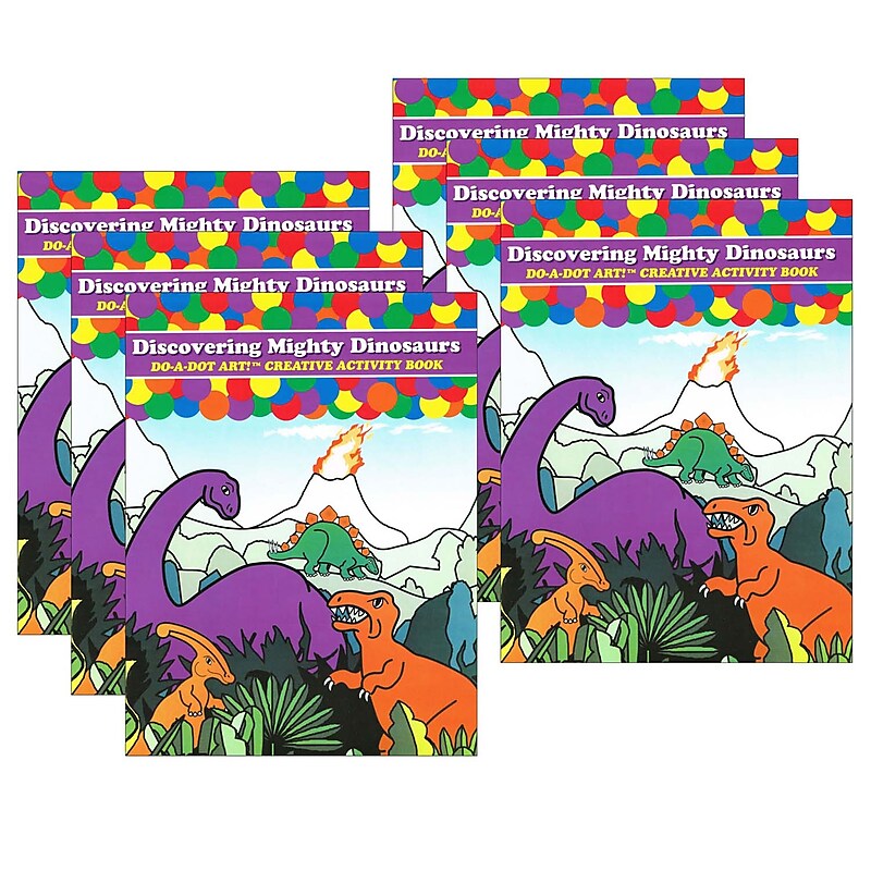 Do-A-Dot Art! Discovering Mighty Dinosaurs Creative Art & Activity Book, Pack of 6 (DADB373-6) image 1