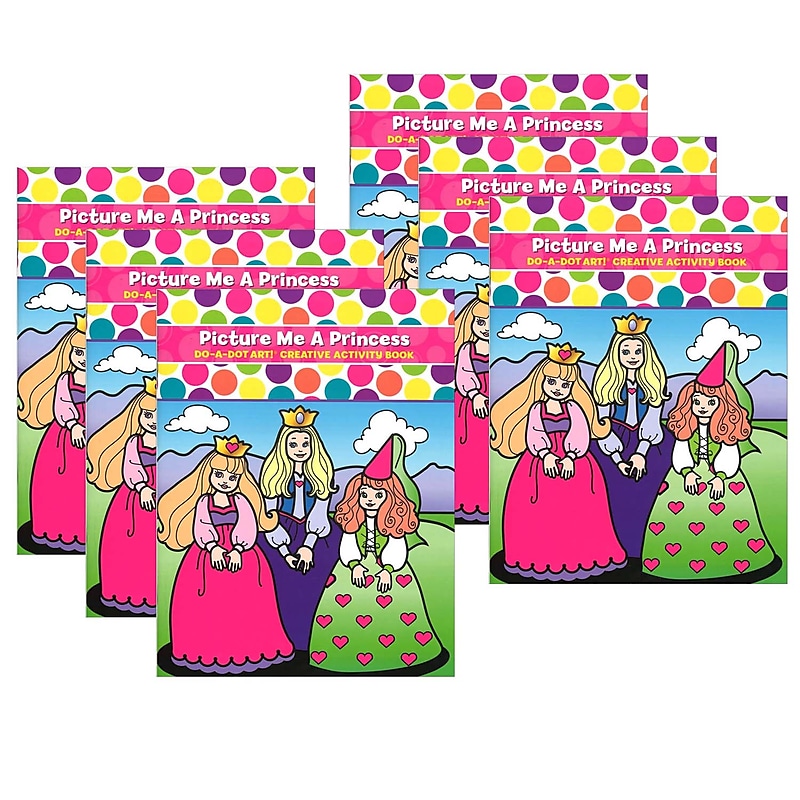 Do-A-Dot Art! Picture Me A Princess Creative Art & Activity Book, Pack of 6 (DADB374-6) image 1