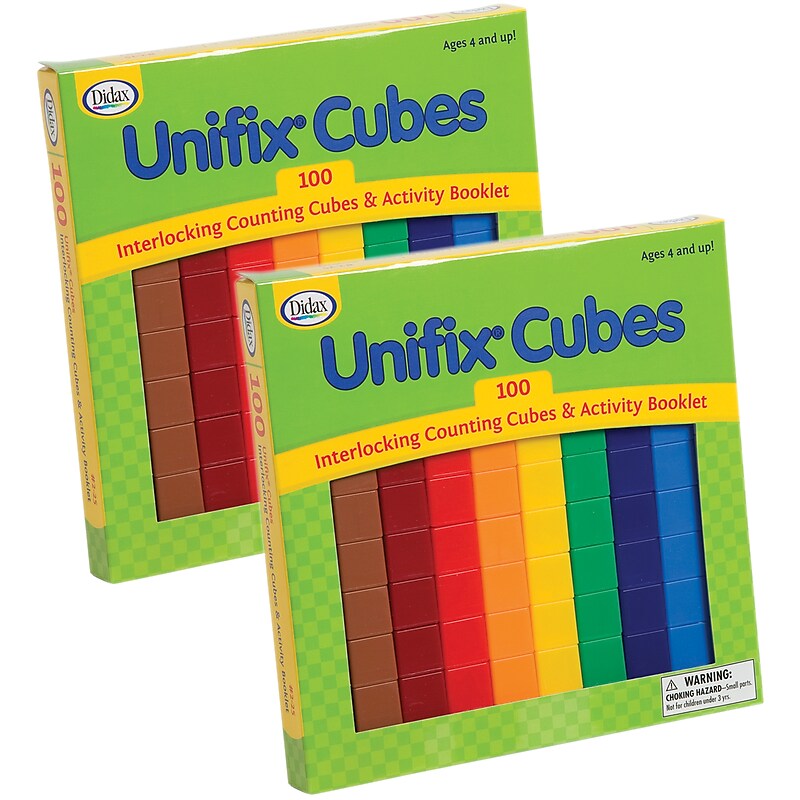 Didax® UNIFIX® Cube Set, 100 Per Pack, 2 Packs (DD-225-2) image 1