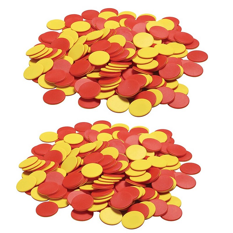Didax® Two Color Counters, 200 Pieces Per Pack, 2 Packs (DD-2503-2) image 1