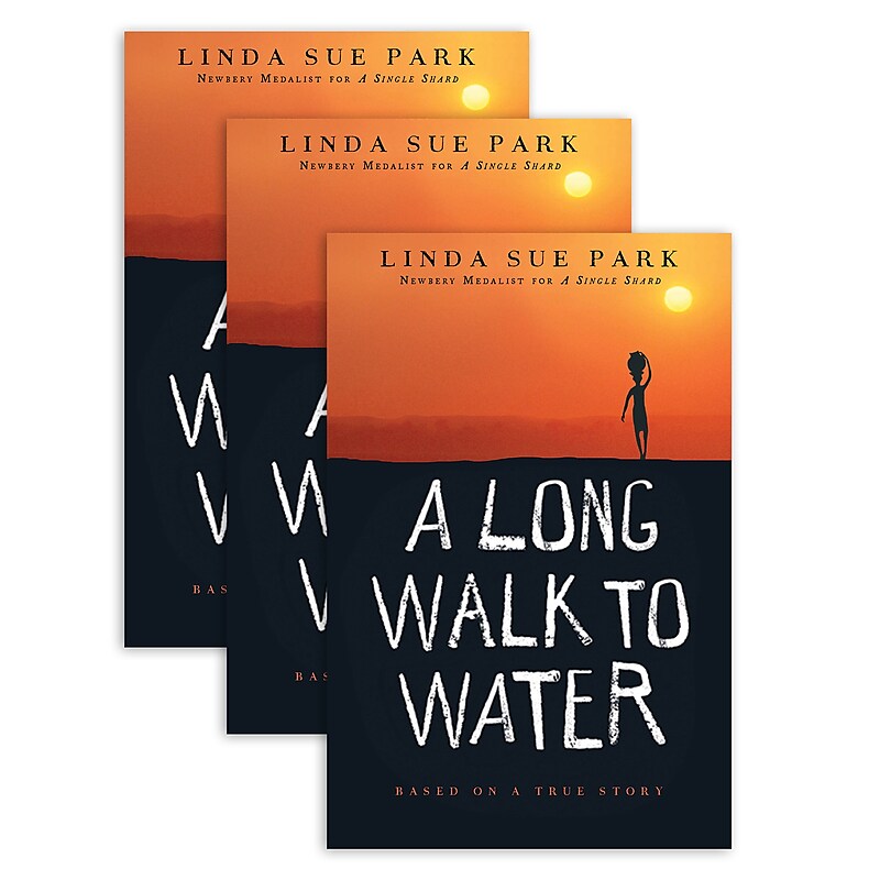 A Long Walk to Water by Linda Sue Park, Paperback, Pack of 3 (HO-9780547577319-3) image 1