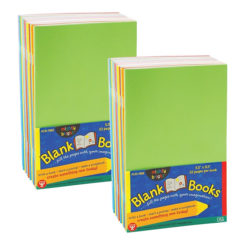 Hygloss Blank Books 8.5" x 5.5" Drawing Sketch Book, 32 Sheets/Book, 2/Bundle (HYG77705-2) image 1