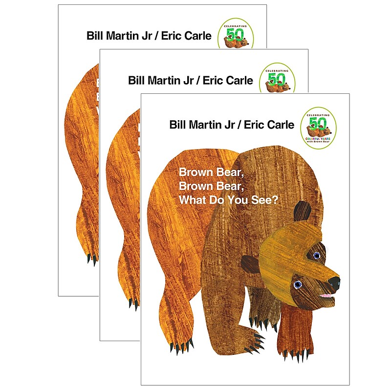 Macmillan Publishers Brown Bear, Brown Bear What Do You See?, Board Book, Pack of 3 (ING0805047905-3) image 1