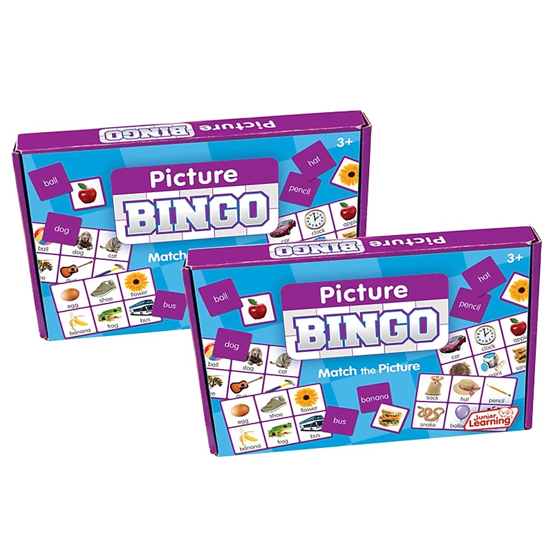 Junior Learning Picture Bingo, Pack of 2 (JRL540-2) image 1