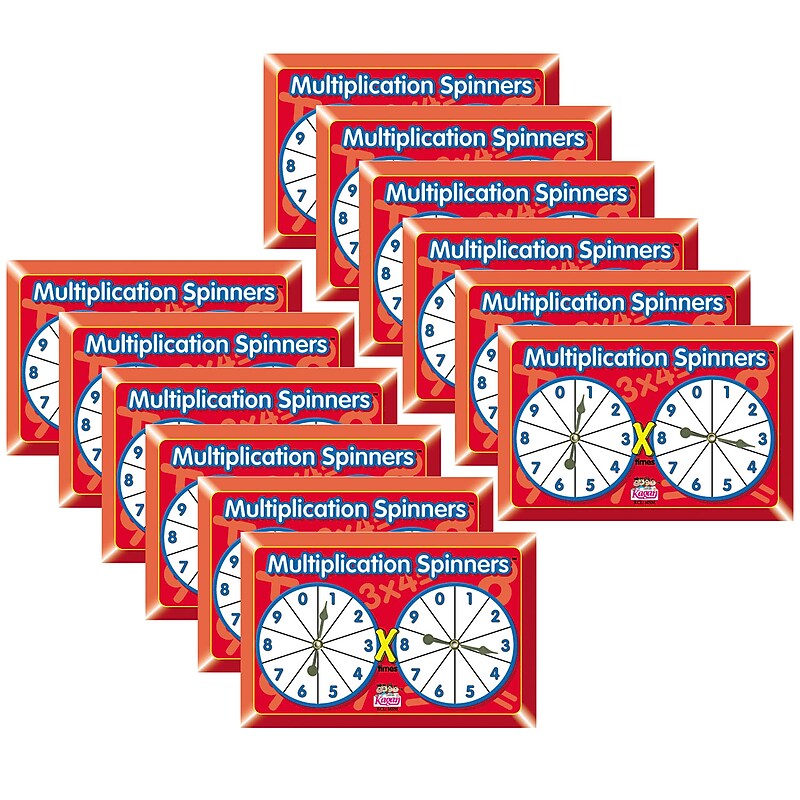 Kagan Multiplication Spinners, Pack of 12 (KA-MSM-12) image 1