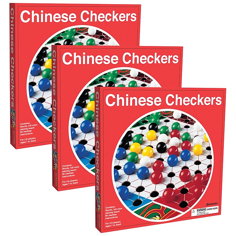 Pressman Chinese Checkers, Pack of 3 (PRE190206-3) image 1