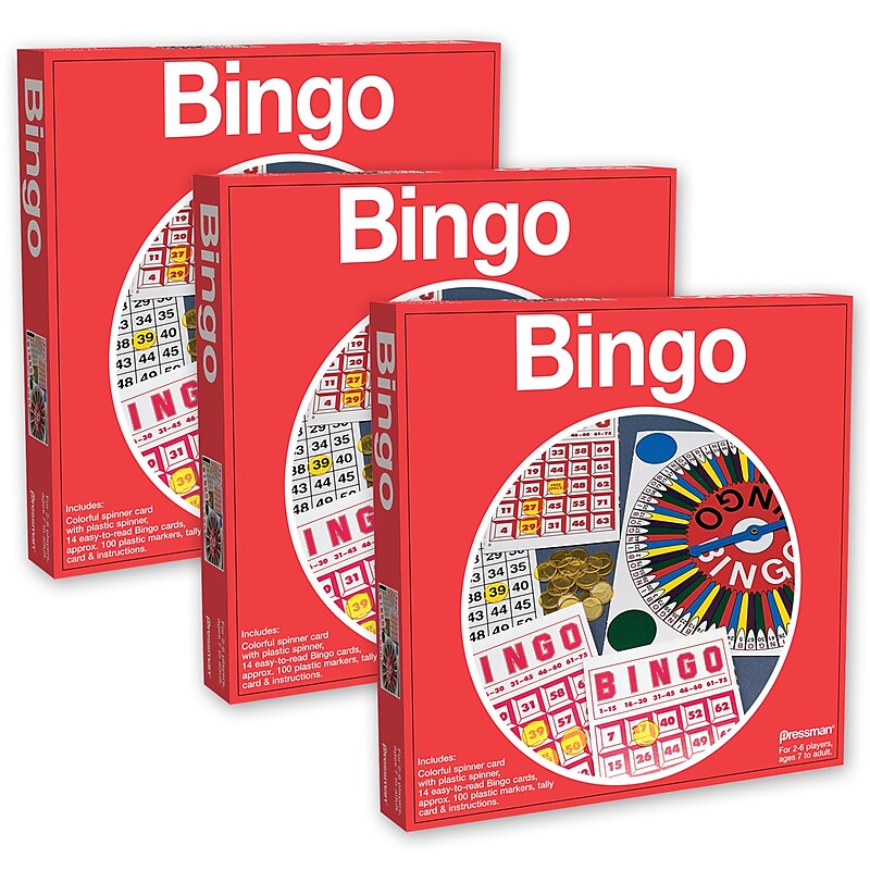 Pressman Bingo, Pack of 3 (PRE190506-3) image 1