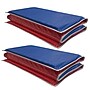 KinderMat 3-Fold Vinyl Basic Mat, 45" x 19", Red/Blue with Gray Binding, 2/Bundle (PZ-KM110-2)~#|#~sp209826119_sc7