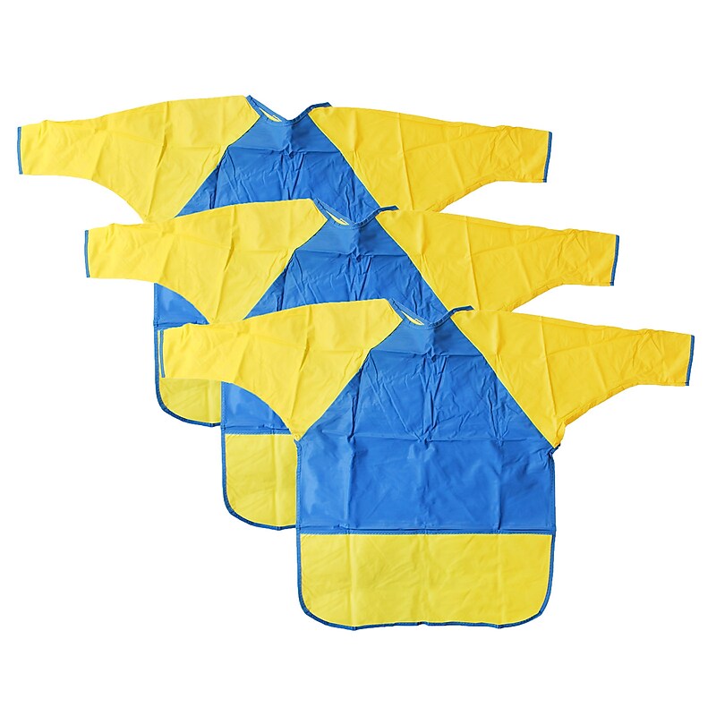 KinderMat KinderSmock Full Protection, Ages 6-8, Pack of 3 (PZ-LS3-3) image 1
