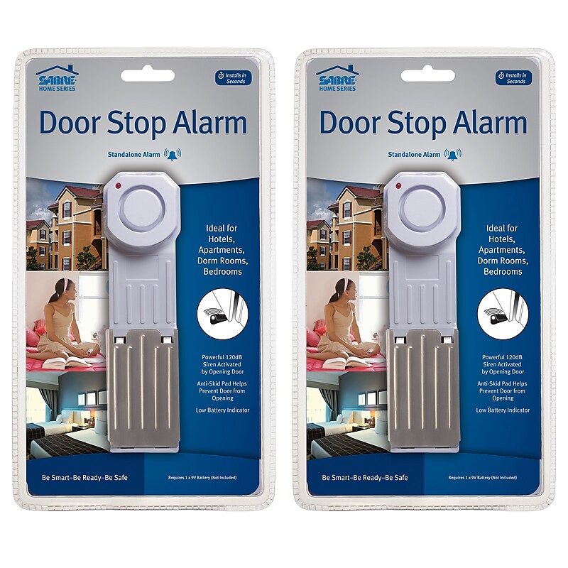 SABRE Door Stop Alarm, White, 2/Bundle (SBCHSDSA-2) image 1