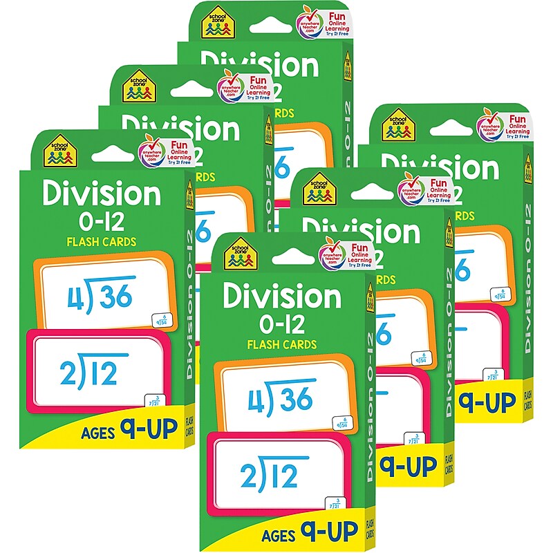 School Zone Publishing Division 0-12 Flash Cards, 6 Packs (SZP04017-6) image 1