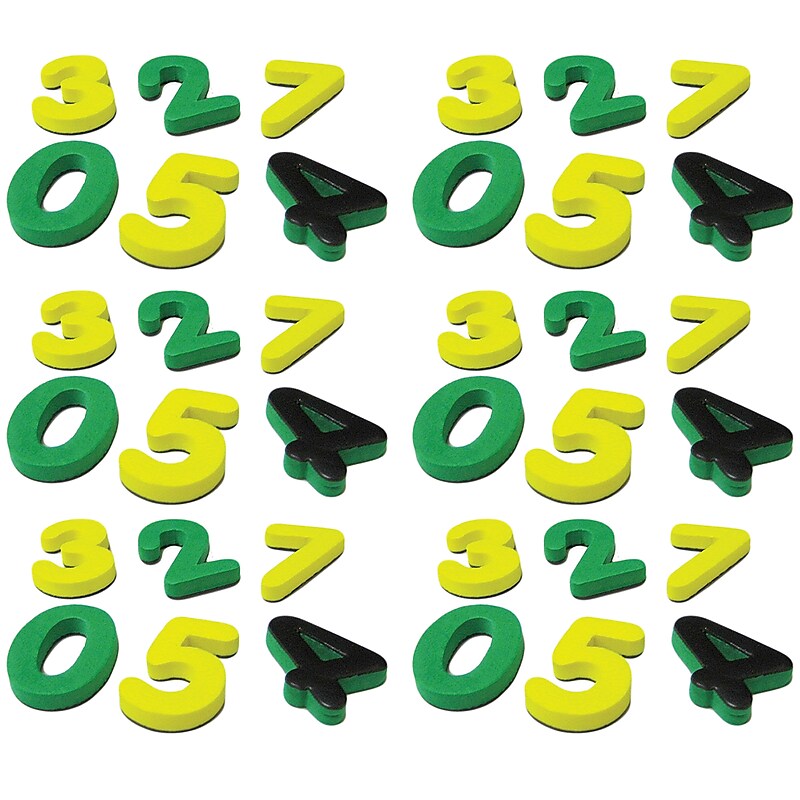 Teacher Created Resources® Magnetic Foam: Small Numbers, 60 Pieces Per Pack, 6 Packs (TCR20625-6) image 1